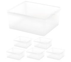 Curver Pack 6 cajas de almacenaje con tapa C-Box