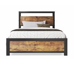 Cama individual industrial con cabecero con almacenaje