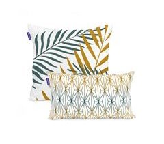 Funda de cojín Blanc Foliage mint