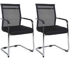 Set de 2 sillas cantiléver Denny