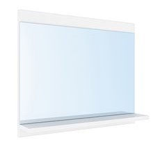 Espejo de pared Krildihana con estante [en.casa] 60x12