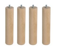 Patas de  Maciza para Somier o Base Tapizada 25