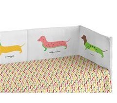 Chichonera de bebé cuna transpirable. Colección Pooch Fruits