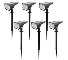 Aktive Set de 6 balizas solares LED luz fija 5-10 lúmenes