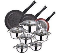 PACK DE 3 SARTENES  + BATERÍA DE COCINA DE 12PC