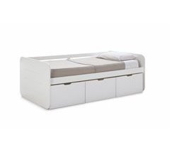 Cama ARIEL con 3 cajones color blanco