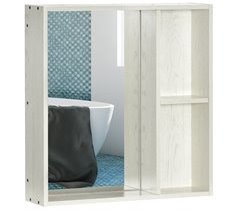 Armario con Espejo MDF, Vidrio kleankin, hogar - baño