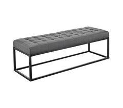 Banco Salta tapizado tela / metal 120x38