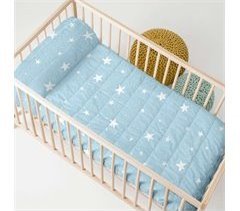 Little star blue Colcha