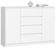 Cómoda K140 AKORD con 4 cajones y 4 estantes 138