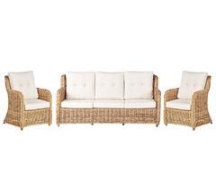 Beliani Conjunto de jardín Ratán ALESSANO
