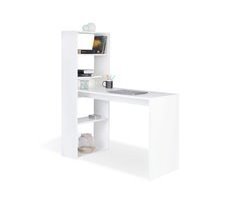 Mesa estudio con estantería Qanik