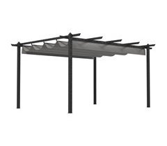 Pérgola de Jardín Aluminio, Poliéster Outsunny