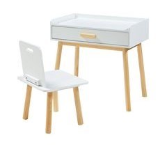 Conjunto infantil de mesa y 1 silla Skjervøy