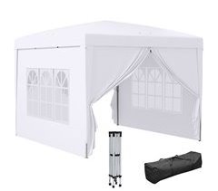 Carpa Plegable Tela Oxford, Acero Outsunny 295x295