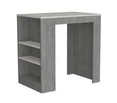 Mesa Auxiliar de cocina Portree en melamina con 2 estantes