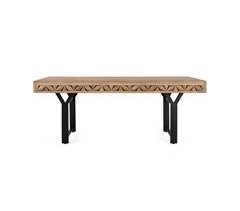 Mesa de comedor rectangular en madera de mango