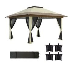 Carpa Plegable Metal, Tela Oxford Outsunny