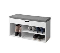 Banco Zapatero con Cajón y 3 Compartimientos FSR45-HG SoBuy