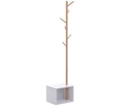 Perchero de Pie Bambú y MDF HOMCOM, oficina - muebles de oficina