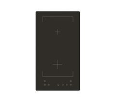 Placa de inducción KYMPO ZC201 2 zonas 29cm negro