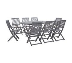 Juego de comedor de jardín madera