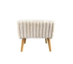 Puff AXEL rectangular 41x26x40cm color blanco