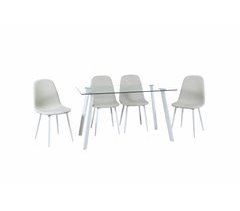 Set de salón 1 mesa y 4 sillas AMINA 