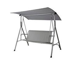 Balancín 3 Plazas con Toldo Amplio para Jardín y Terraza