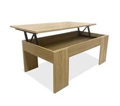 Mesa de Centro Elevable Nyana Home Resistente Diseño Moderno 90x50