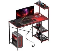 Mesa Gaming Melamina de Madera HOMCOM, oficina - escritorios