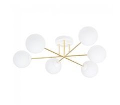 Plafón de techo Mendra (6 luces) Cristal - Metal Moderno