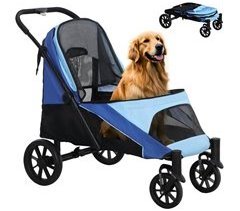 Cochecito para Perros Tela Oxford, Acero PawHut