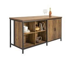 Aparador de Comedor con 2 Puertas 4 Compartimentos KNL01-F SoBuy