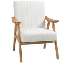 Butaca de Salón Terciopelo, Espuma, Madera de Caucho HOMCOM