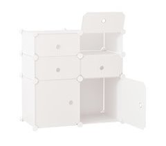 Armario Modular Plástico PP HOMCOM, hogar - muebles de recibidor 75