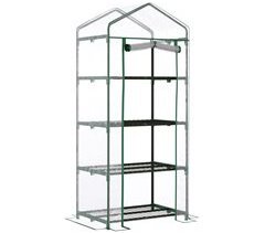 Invernadero de Jardín Acero, PVC Outsunny