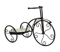 soporte bici de mosaico y forja