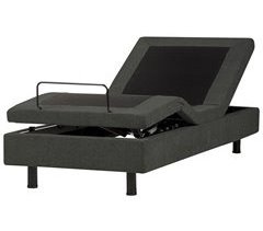 Beliani Cama ajustable sin cabecero Poliéster DUKE II 90x200
