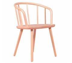 Silla de comedor con reposabrazos   en haya natural - Organic
