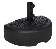 Base de Pared para Sombrilla HDPE, Metal Outsunny 50x31