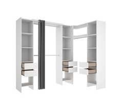 Armario vestidor Suit reversible  cajones +  barras +  columnas 164