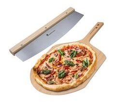 Set compuesto por Cortador de Pizza + Tabla de corte en madera MasterPRO