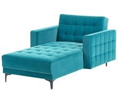 Beliani Chaise longue Terciopelo ABERDEEN