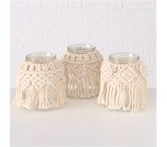 Farolillo MAKRAMEE surtido beige
