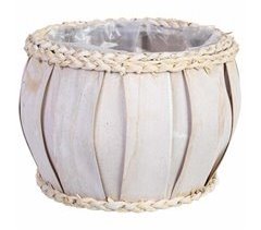 Cesto redondo de madera