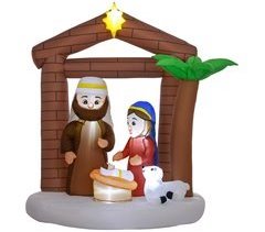 Hinchables de Navidad Tela de Poliéster Outsunny