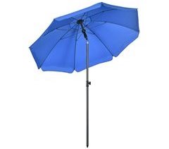 Sombrilla de Playa Acero, Poliéster Outsunny