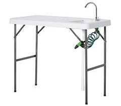 Mesa Plegable de Picnic HDPE y Metal Outsunny 115x59
