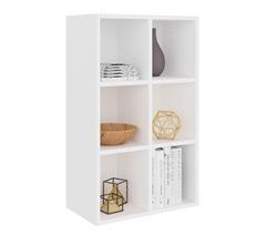 Estantería modular 6 huecos convertible en aparador